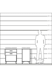 Kronos Komodin 2 Çekmeceli 60x59x80 Antrasit-Aytaşı