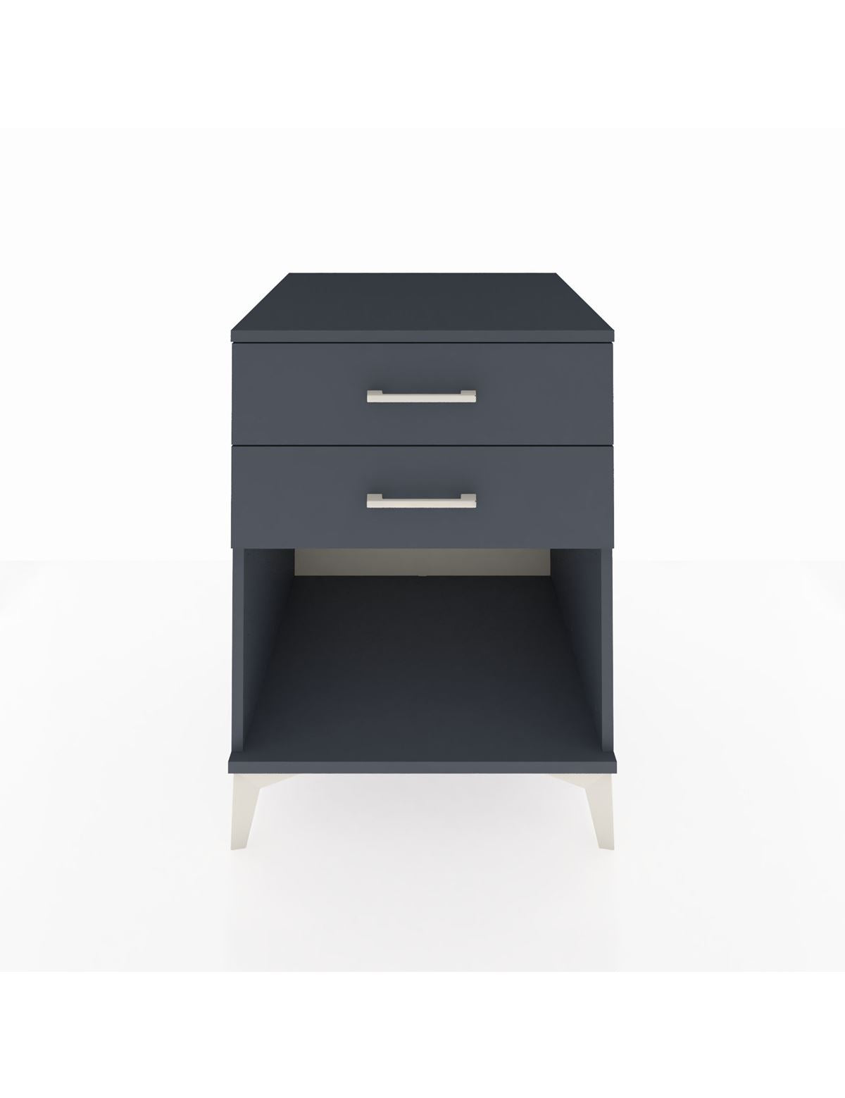 Kronos Komodin 2 Çekmeceli 60x59x80 Antrasit-Antrasit