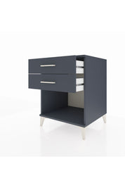 Kronos Komodin 2 Çekmeceli 60x59x80 Antrasit-Antrasit