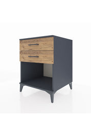 Kronos Komodin 2 Çekmeceli 60x59x80 Antrasit-Çam