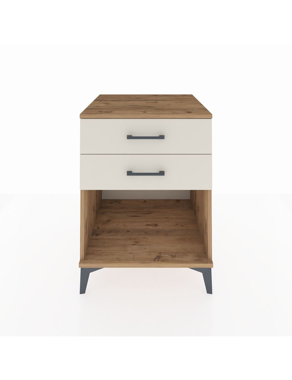 Kronos Komodin 2 Çekmeceli 60x59x80 Çam-Aytaşı