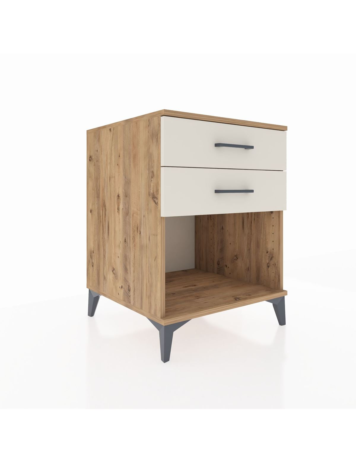 Kronos Komodin 2 Çekmeceli 60x59x80 Çam-Aytaşı