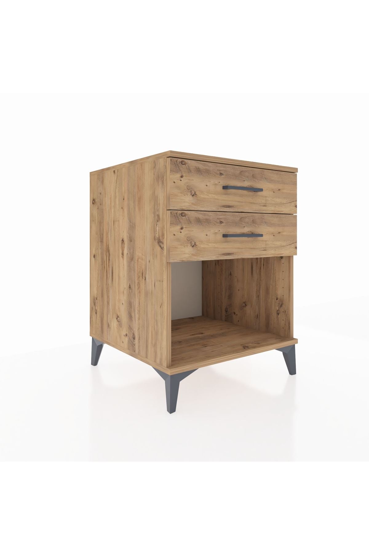 Kronos Komodin 2 Çekmeceli 60x59x80 Çam-Çam