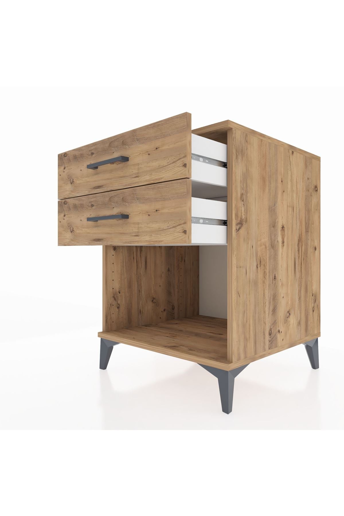 Kronos Komodin 2 Çekmeceli 60x59x80 Çam-Çam