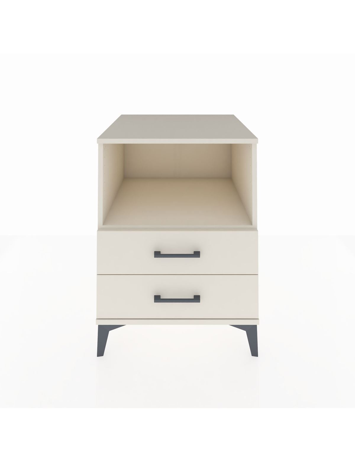 Kronos Komodin Tek Raflı 2 Çekmeceli 60x59x80 Aytaşı-Aytaşı