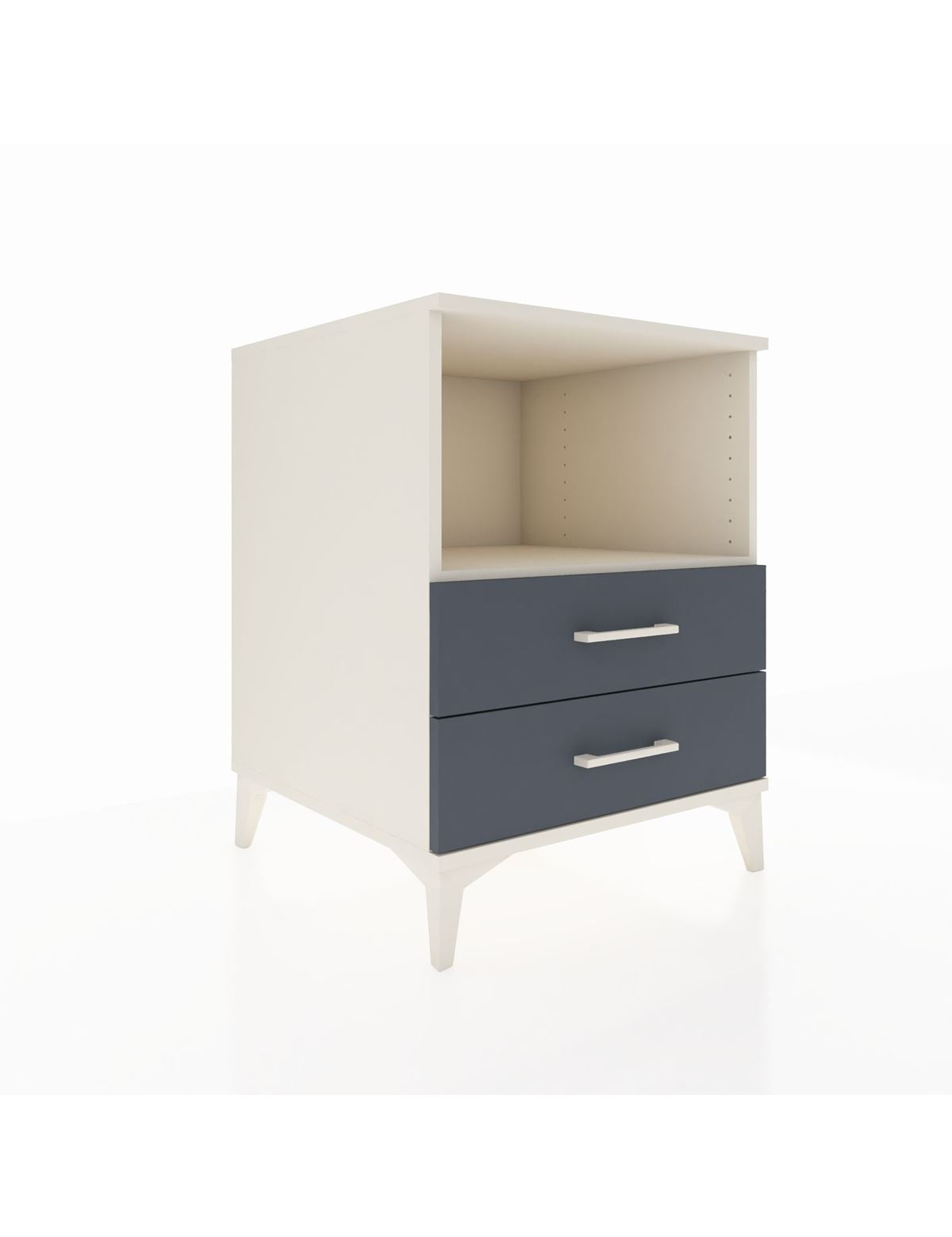 Kronos Komodin Tek Raflı 2 Çekmeceli 60x59x80 Aytaşı-Antrasit