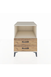 Kronos Komodin Tek Raflı 2 Çekmeceli 60x59x80 Aytaşı-Çam