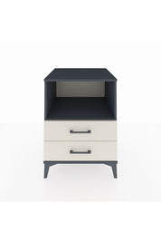 Kronos Komodin Tek Raflı 2 Çekmeceli 60x59x80 Antrasit-Aytaşı