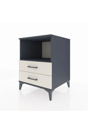 Kronos Komodin Tek Raflı 2 Çekmeceli 60x59x80 Antrasit-Aytaşı