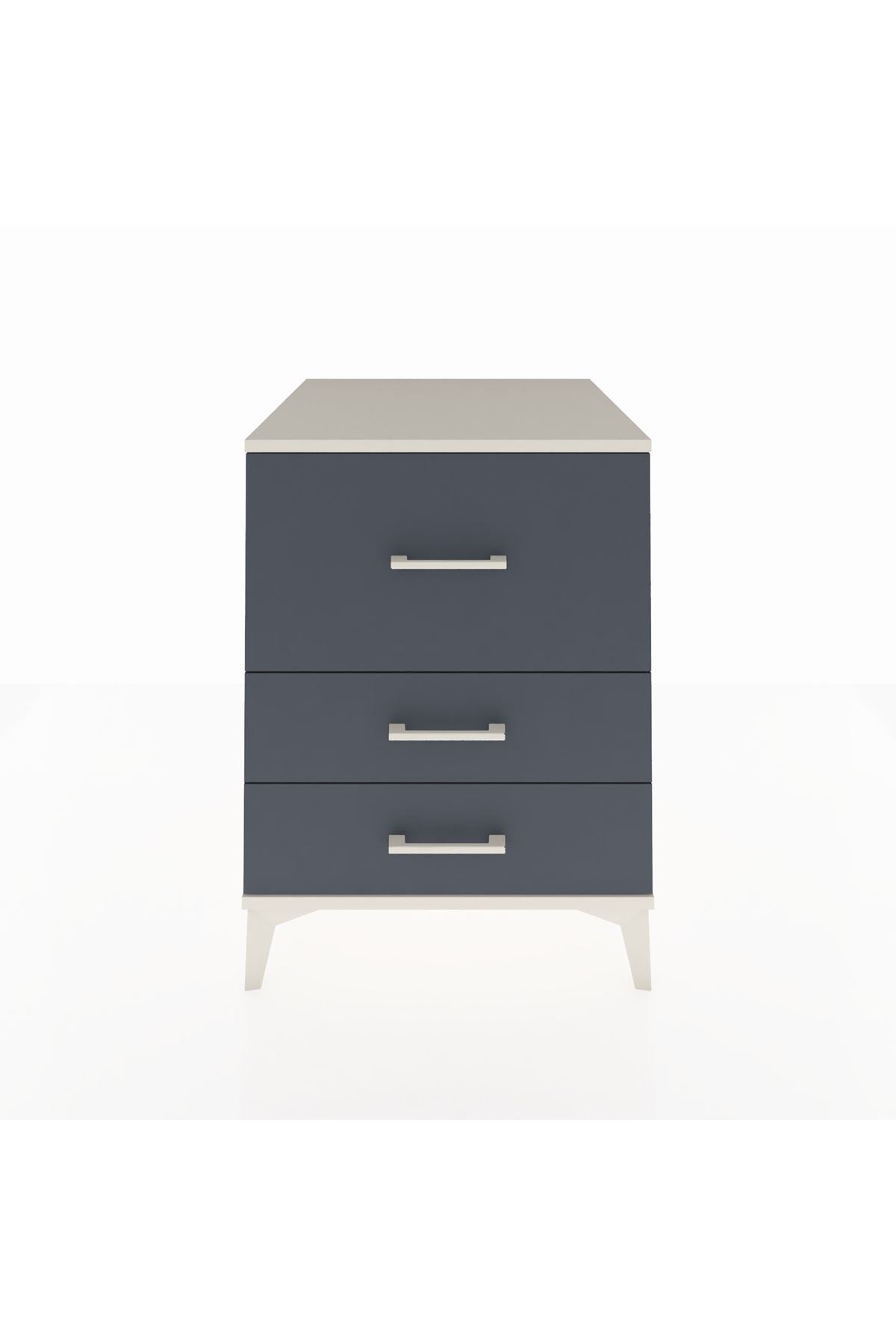 Kronos Komodin 3 Çekmeceli 60x59x80 Aytaşı-Antrasit