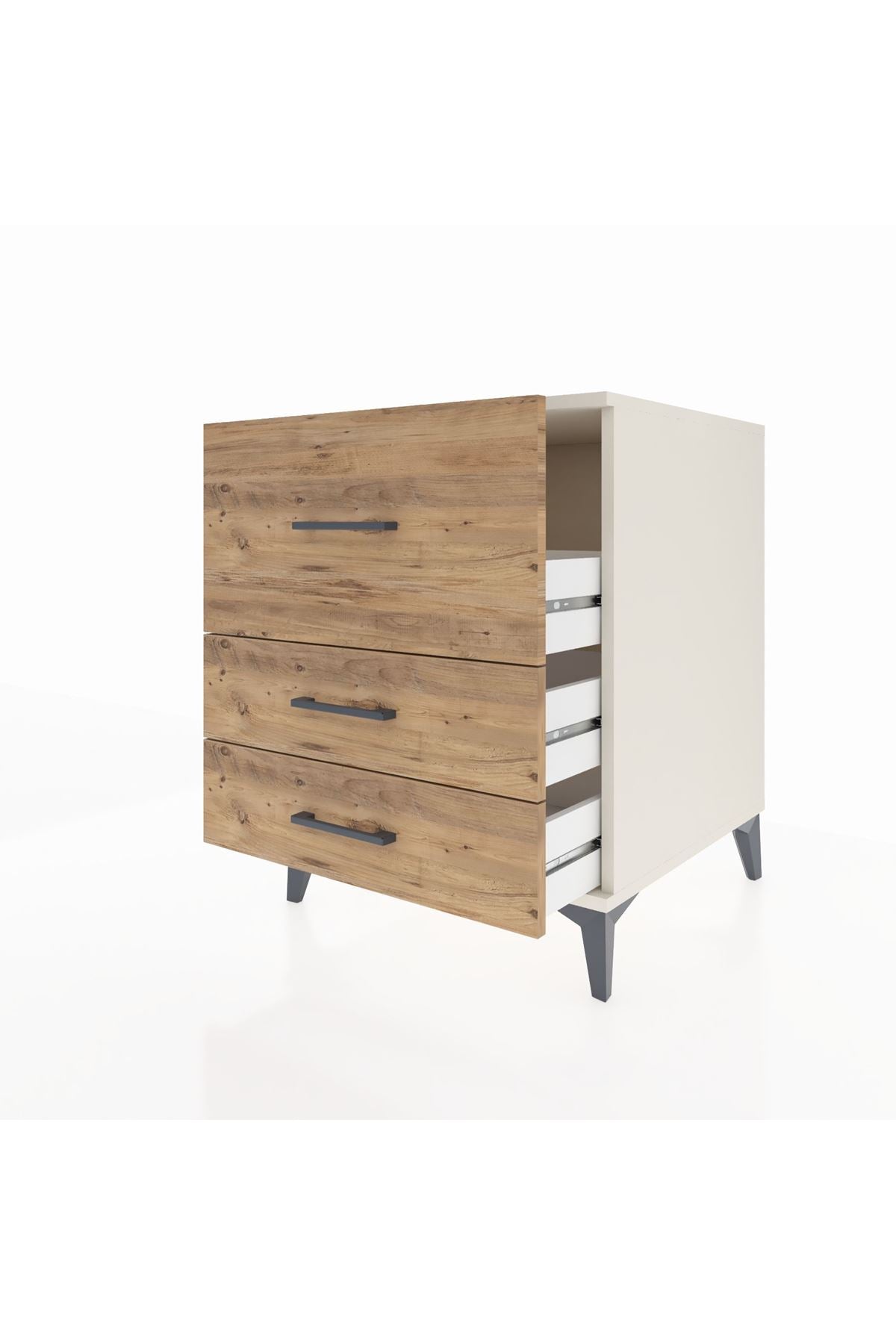 Kronos Komodin 3 Çekmeceli 60x59x80 Aytaşı-Çam