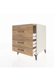 Kronos Komodin 3 Çekmeceli 60x59x80 Aytaşı-Çam