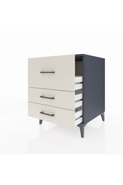 Kronos Komodin 3 Çekmeceli 60x59x80 Antrasit-Aytaşı