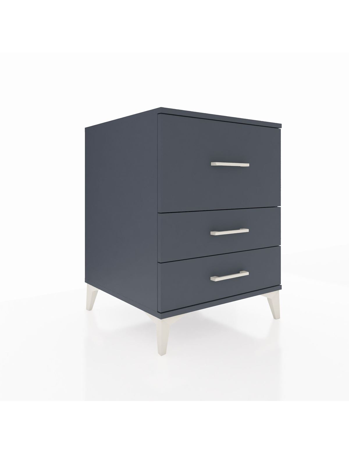 Kronos Komodin 3 Çekmeceli 60x59x80 Antrasit-Antrasit