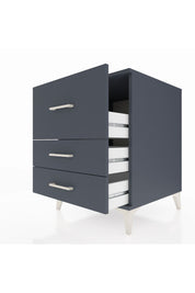 Kronos Komodin 3 Çekmeceli 60x59x80 Antrasit-Antrasit