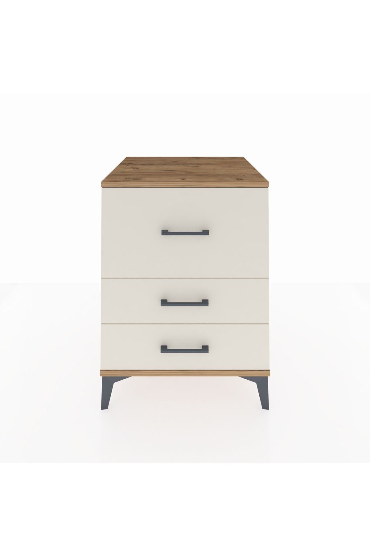 Kronos Komodin 3 Çekmeceli 60x59x80 Çam-Aytaşı