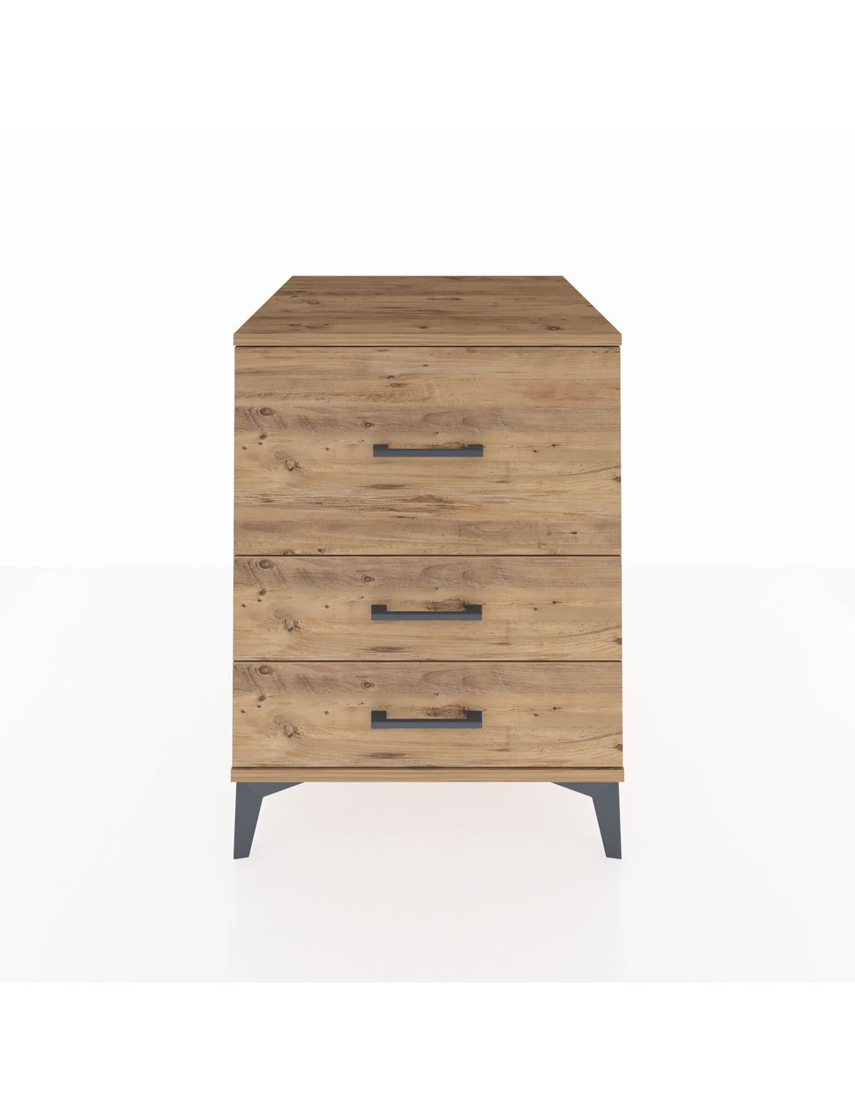 Kronos Komodin 3 Çekmeceli 60x59x80 Çam-Çam