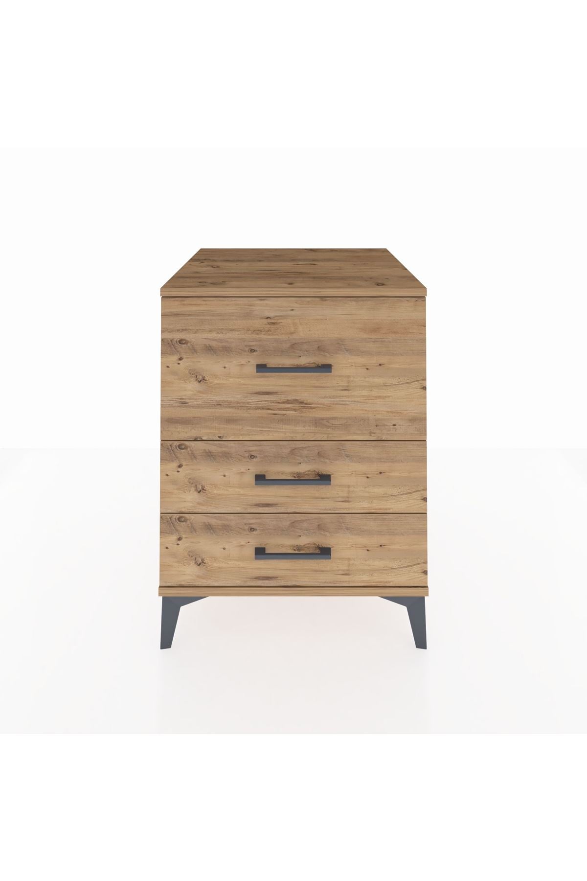 Kronos Komodin 3 Çekmeceli 60x59x80 Çam-Çam