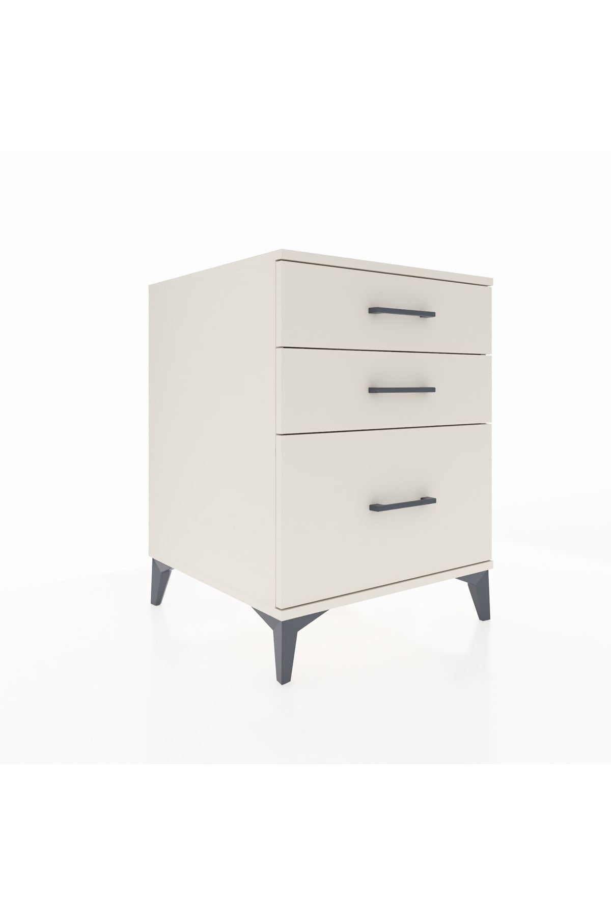 Kronos Komodin 3 Çekmeceli 60x59x80 Aytaşı-Aytaşı