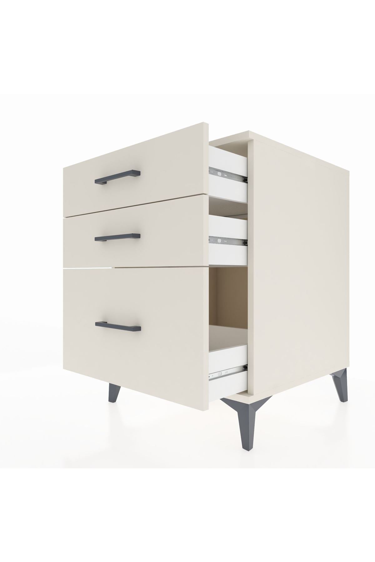 Kronos Komodin 3 Çekmeceli 60x59x80 Aytaşı-Aytaşı