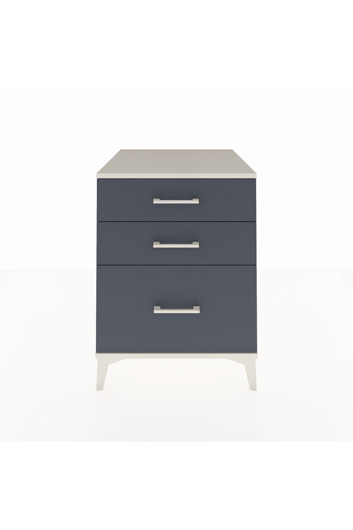 Kronos Komodin 3 Çekmeceli 60x59x80 Aytaşı-Antrasit