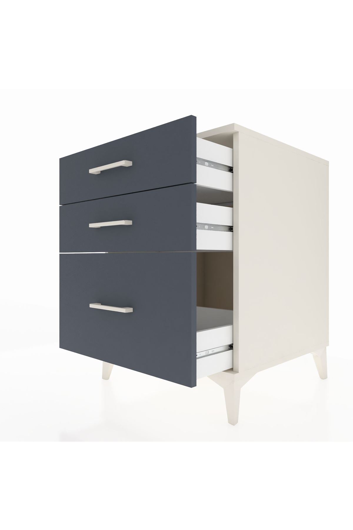 Kronos Komodin 3 Çekmeceli 60x59x80 Aytaşı-Antrasit