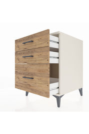 Kronos Komodin 3 Çekmeceli 60x59x80 Aytaşı-Çam