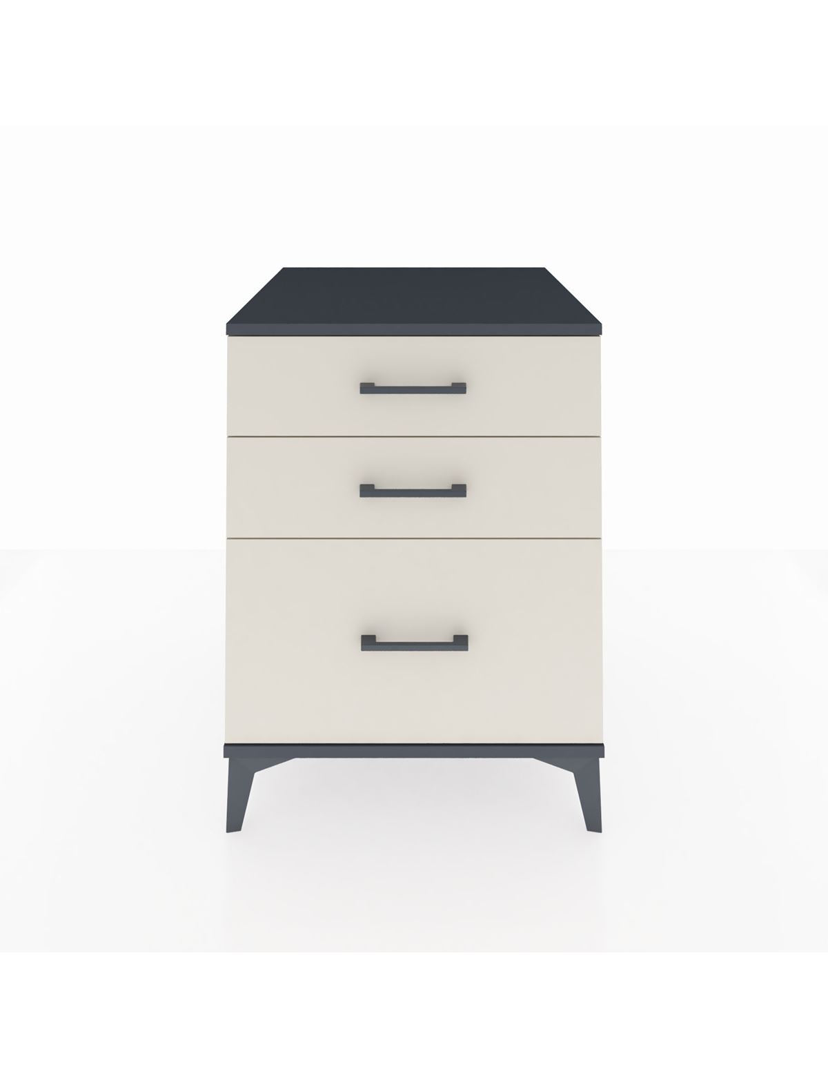 Kronos Komodin 3 Çekmeceli 60x59x80 Antrasit-Aytaşı