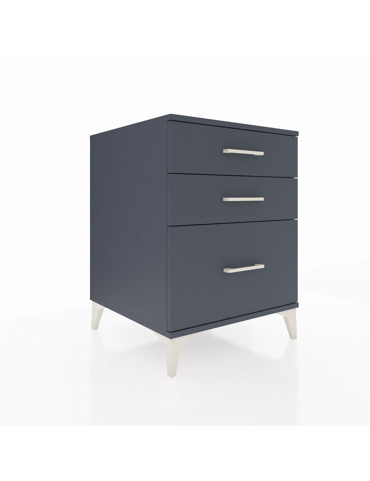 Kronos Komodin 3 Çekmeceli 60x59x80 Antrasit-Antrasit