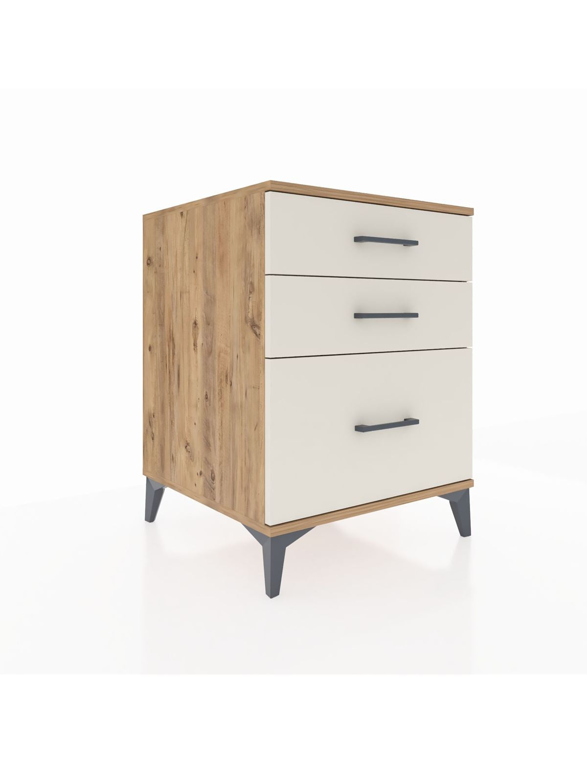 Kronos Komodin 3 Çekmeceli 60x59x80 Çam-Aytaşı