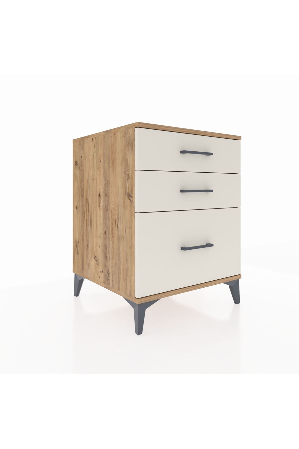 Kronos Komodin 3 Çekmeceli 60x59x80 Çam-Aytaşı