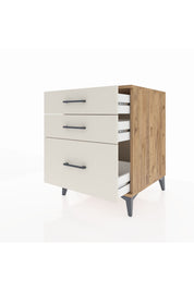 Kronos Komodin 3 Çekmeceli 60x59x80 Çam-Aytaşı
