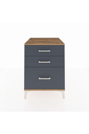 Kronos Komodin 3 Çekmeceli 60x59x80 Çam-Antrasit