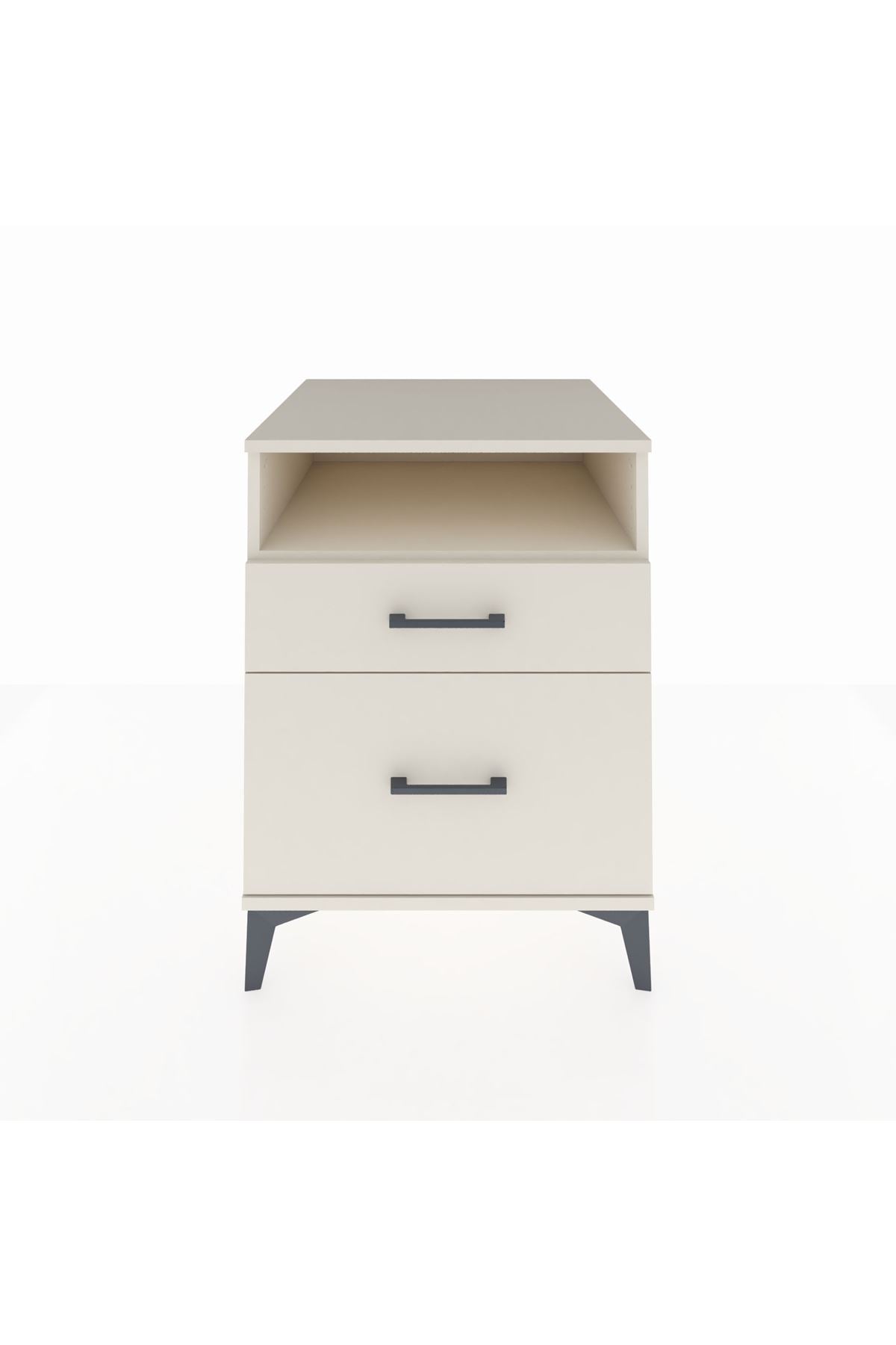 Kronos Komodin Tek Raflı 2 Çekmeceli 60x59x80 Aytaşı-Aytaşı