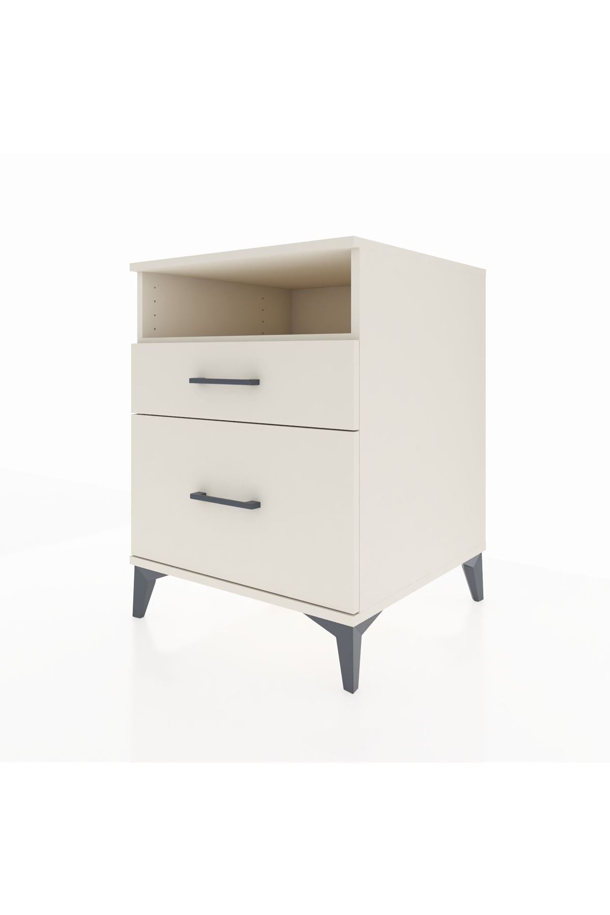 Kronos Komodin Tek Raflı 2 Çekmeceli 60x59x80 Aytaşı-Aytaşı