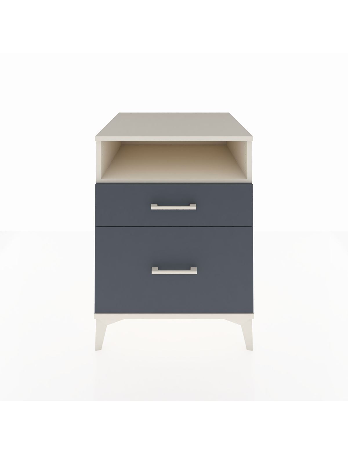 Kronos Komodin Tek Raflı 2 Çekmeceli 60x59x80 Aytaşı-Antrasit