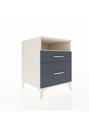 Kronos Komodin Tek Raflı 2 Çekmeceli 60x59x80 Aytaşı-Antrasit