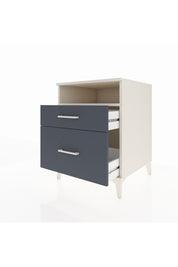 Kronos Komodin Tek Raflı 2 Çekmeceli 60x59x80 Aytaşı-Antrasit