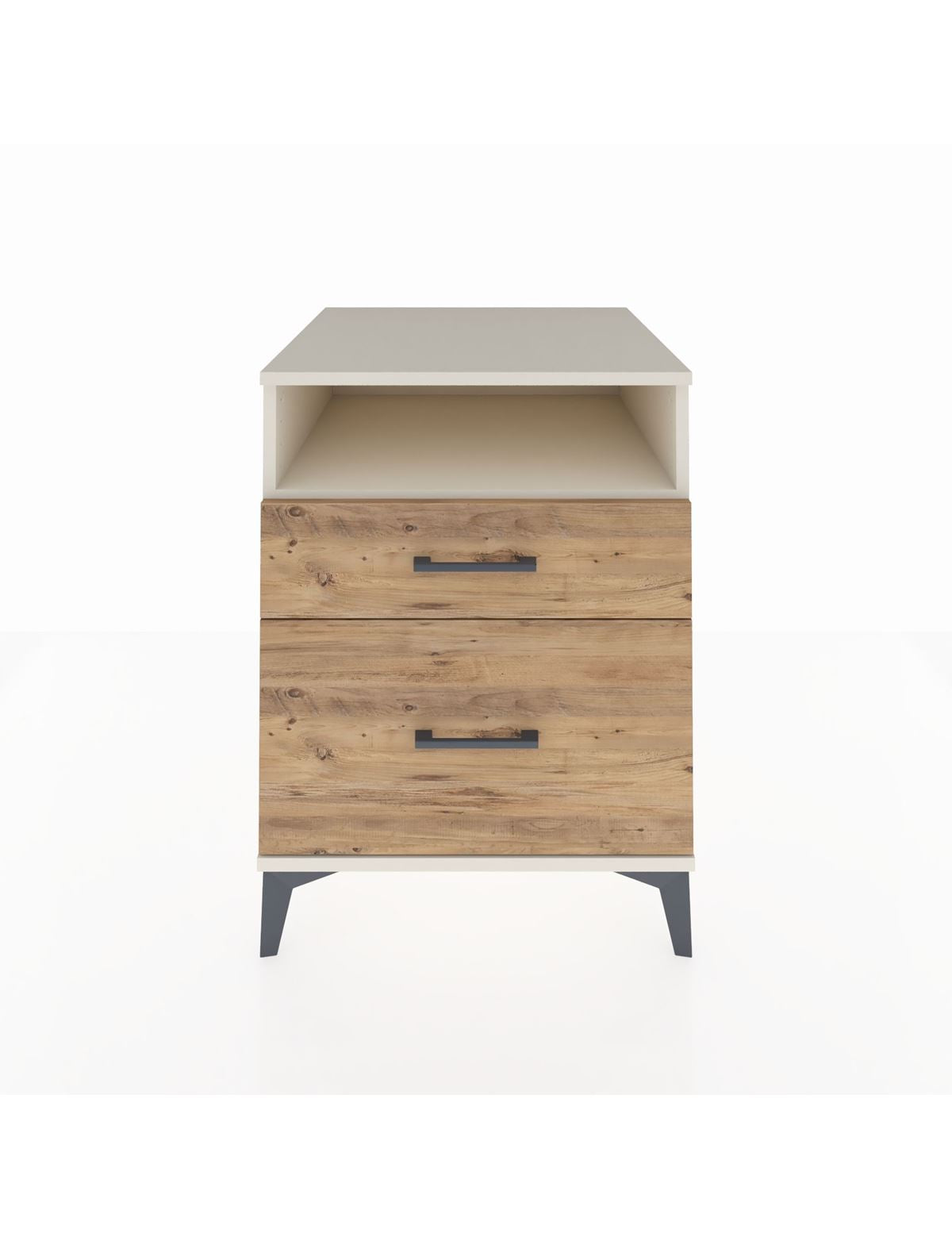 Kronos Komodin Tek Raflı 2 Çekmeceli 60x59x80 Aytaşı-Çam