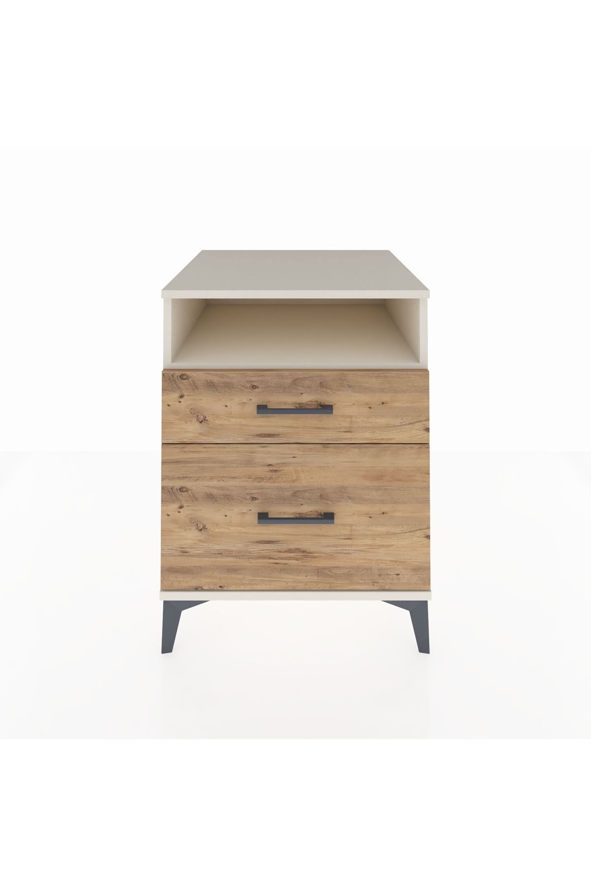 Kronos Komodin Tek Raflı 2 Çekmeceli 60x59x80 Aytaşı-Çam