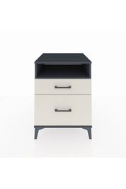 Kronos Komodin Tek Raflı 2 Çekmeceli 60x59x80 Antrasit-Aytaşı