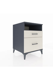 Kronos Komodin Tek Raflı 2 Çekmeceli 60x59x80 Antrasit-Aytaşı