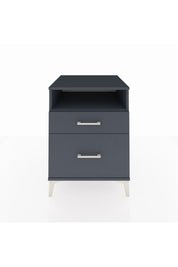 Kronos Komodin Tek Raflı 2 Çekmeceli 60x59x80 Antrasit-Antrasit
