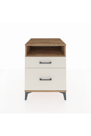 Kronos Komodin Tek Raflı 2 Çekmeceli 60x59x80 Çam-Aytaşı