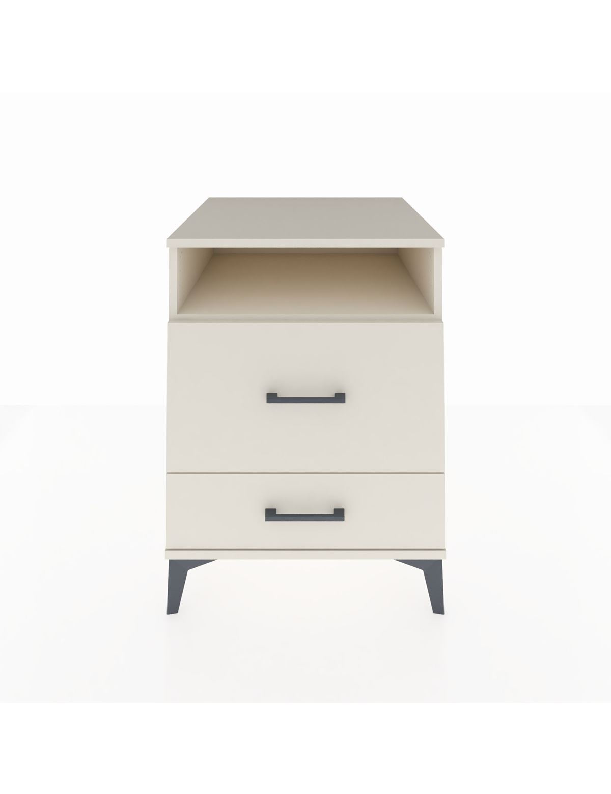 Kronos Komodin Tek Raflı 2 Çekmeceli 60x59x80 Aytaşı-Aytaşı