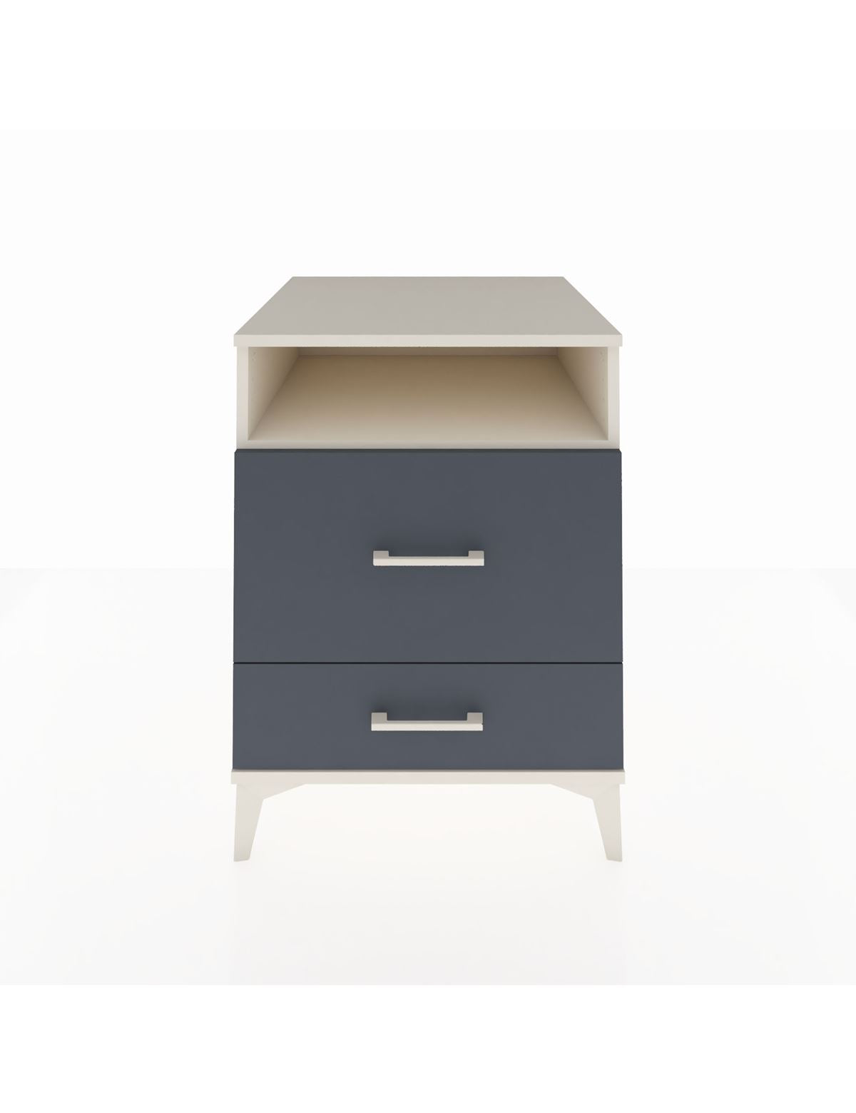 Kronos Komodin Tek Raflı 2 Çekmeceli 60x59x80 Aytaşı-Antrasit