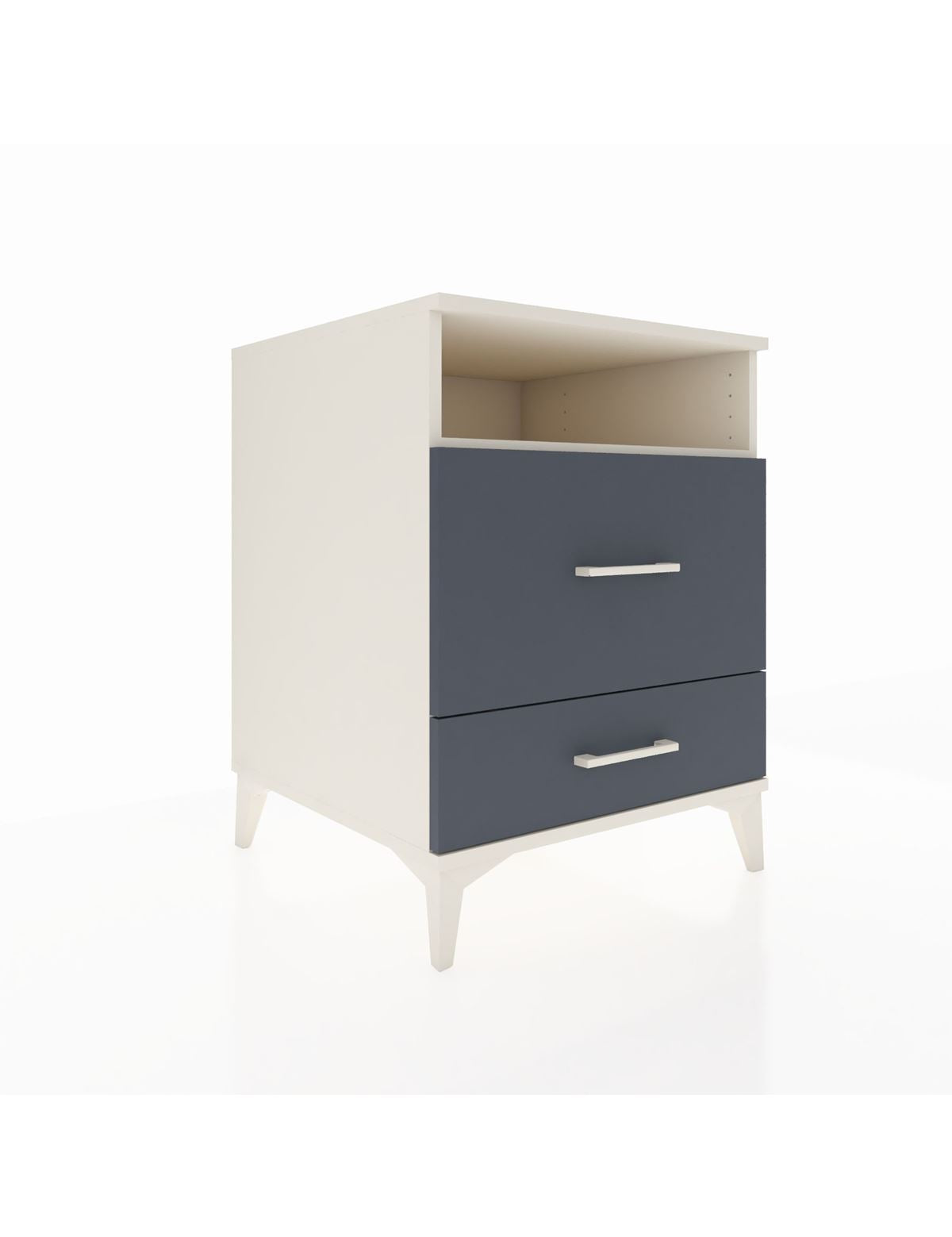 Kronos Komodin Tek Raflı 2 Çekmeceli 60x59x80 Aytaşı-Antrasit