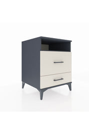 Kronos Komodin Tek Raflı 2 Çekmeceli 60x59x80 Antrasit-Aytaşı