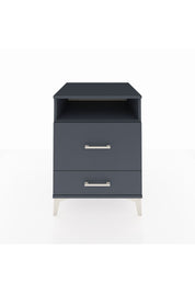 Kronos Komodin Tek Raflı 2 Çekmeceli 60x59x80 Antrasit-Antrasit