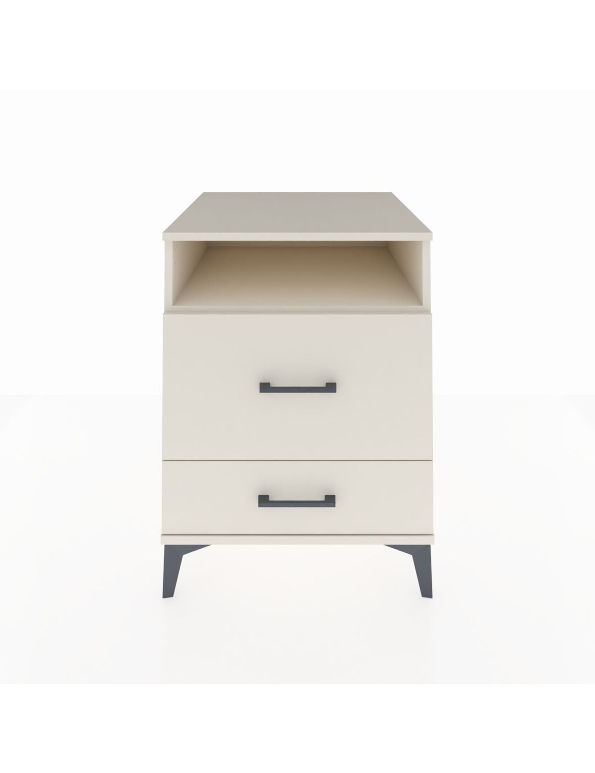 Kronos Komodin Tek Raflı 2 Çekmeceli 60x59x80 Aytaşı-Aytaşı